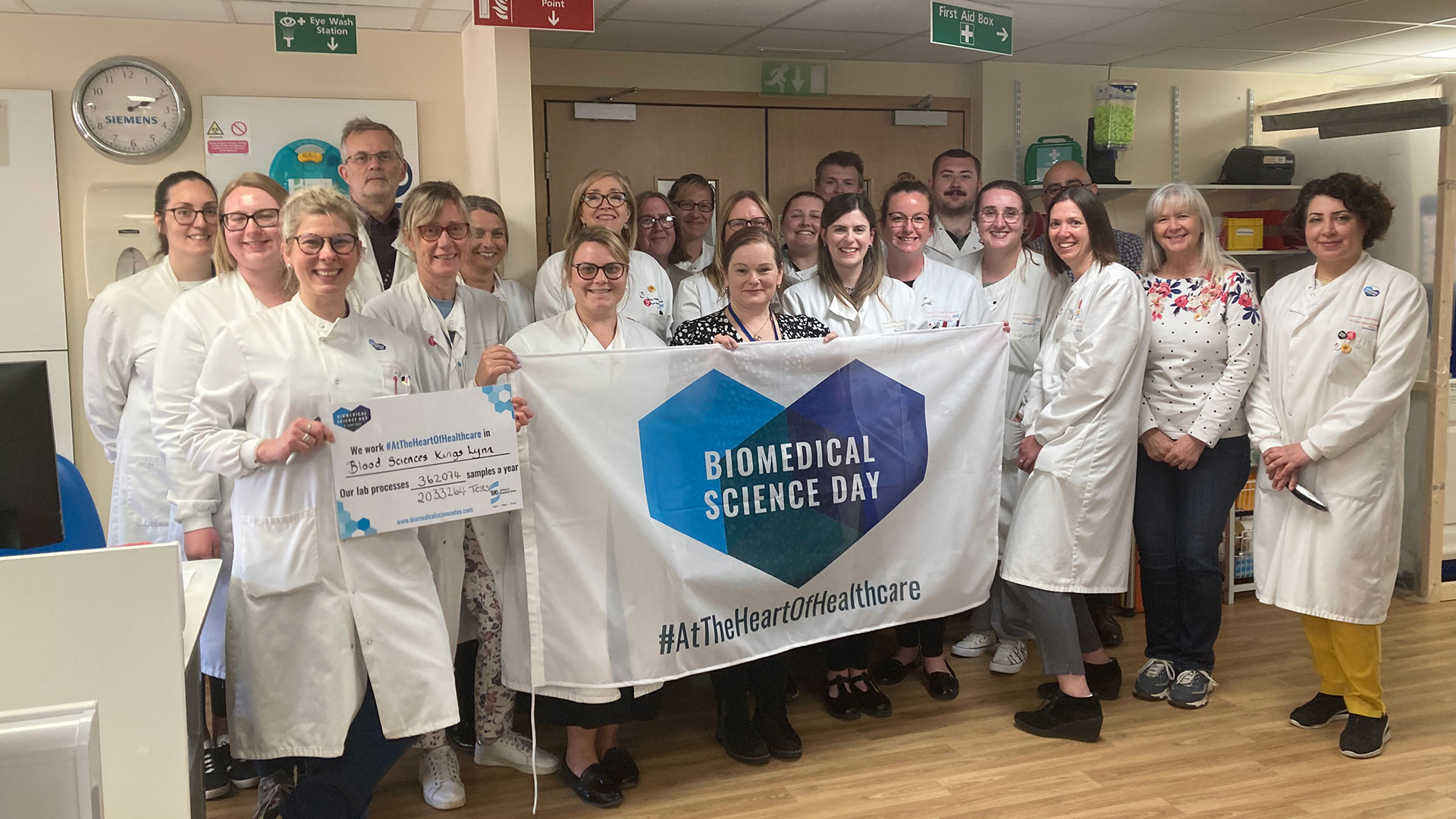 Lab team enjoys Biomedical Science Day